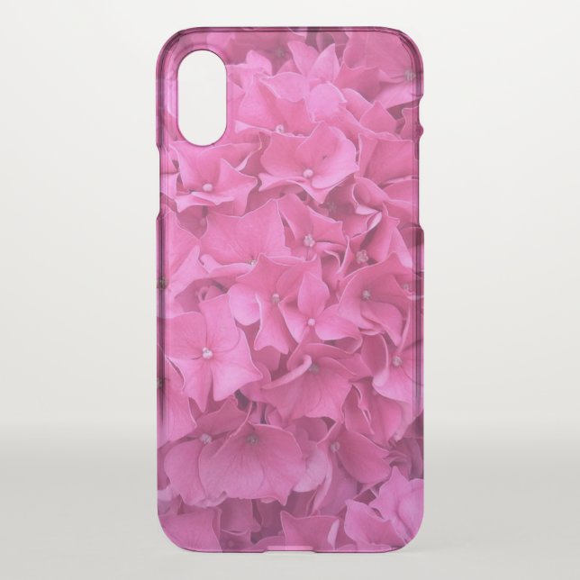 Bright Pink Hydrangea Uncommon iPhone Case (Back)