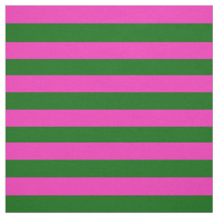 Bright pink, Island green stipe, stripes Fabric