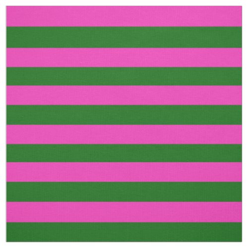 Bright pink Island green stipe stripes Fabric