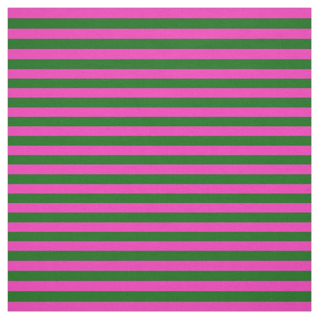 Bright pink, Island green stipe, stripes Fabric (Swatch)