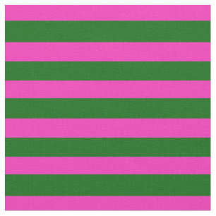 Bright pink, Island green stipe, stripes Fabric