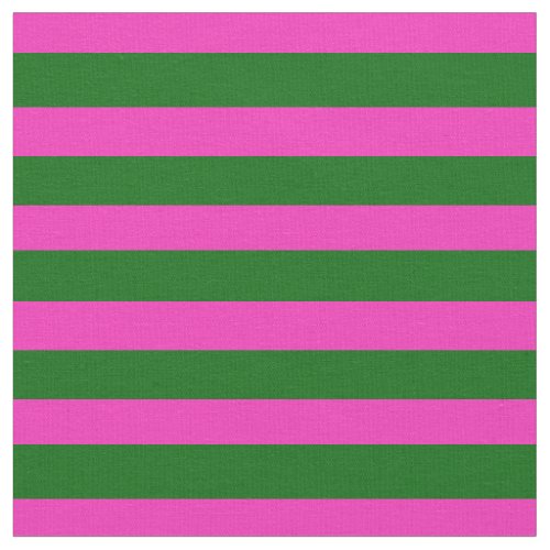 Bright pink Island green stipe stripes Fabric