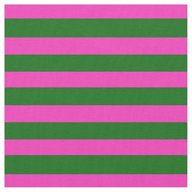 Bright pink, Island green stipe, stripes Fabric (Close Up)