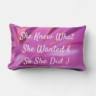 Bright Pink Lumbar Pillow