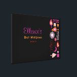 BRIGHT PINK MITZVAH Bat Bar Mitzvah Sign In Board<br><div class="desc">WELCOME! All my designs are ONE-OF-A-KIND original pieces of artwork designed by me! You can only find them here!  Need your hebrew names added to this invite? No problem,  just email me at Marlalove@hotmail.com</div>