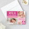 Bright Pink Modern Photo Collage Baby Girl Birth