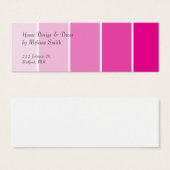 Bright Pink Paint Samples (Front & Back)