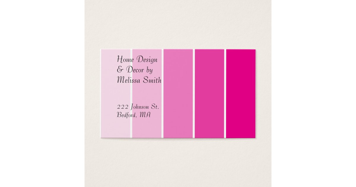 Bright Pink Paint Samples Zazzle