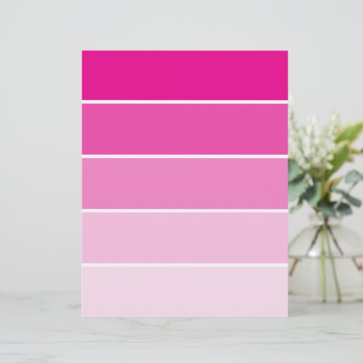 Bright Pink Paint Samples (Standing Front)