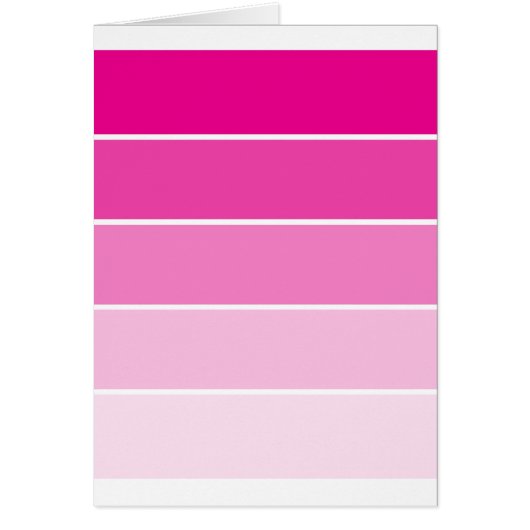 Bright Pink Paint Samples Cards (Front)