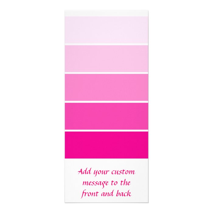 Bright Pink Paint Samples Custom Invites