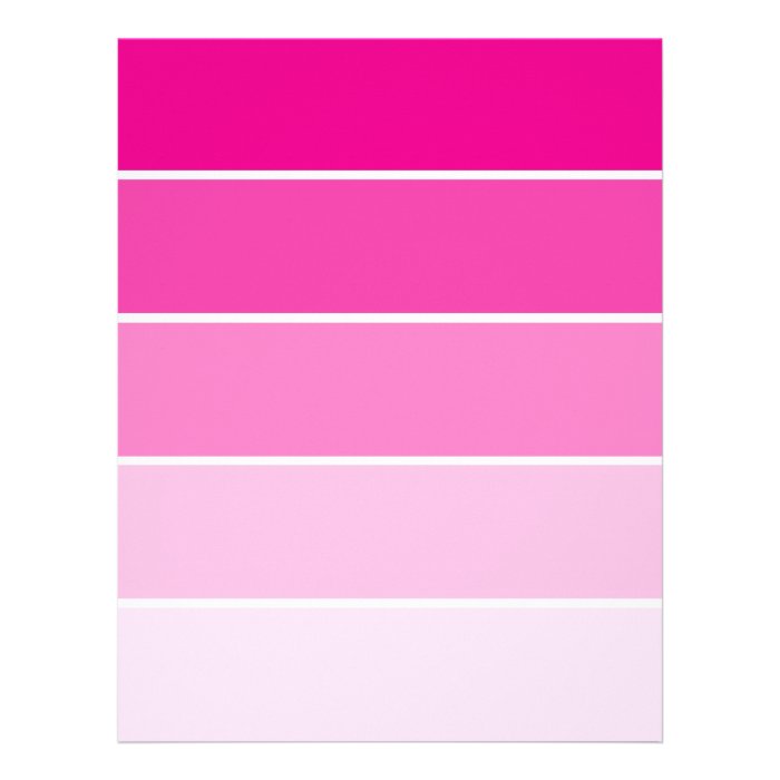 Bright Pink Paint Samples Letterhead