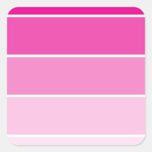 Paint Samples Stickers Zazzle Bright Pink Paint Samples Square Sticker