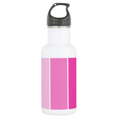 Bright Pink Paint Samples Stainless Steel Water Bottle