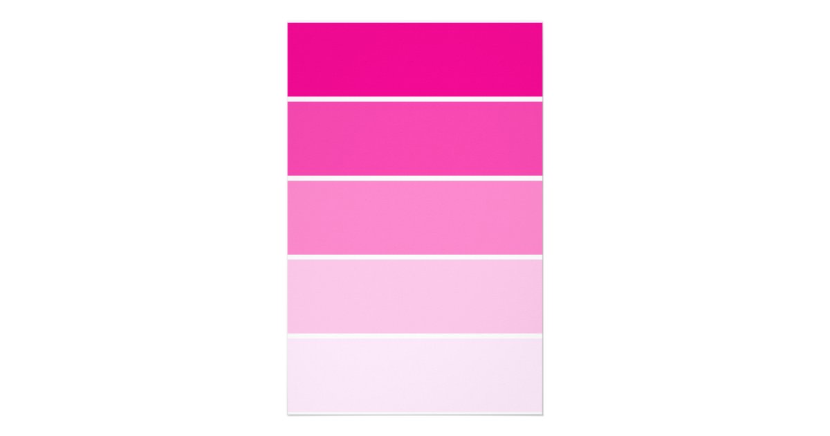 bright-pink-paint-samples-stationery-zazzle