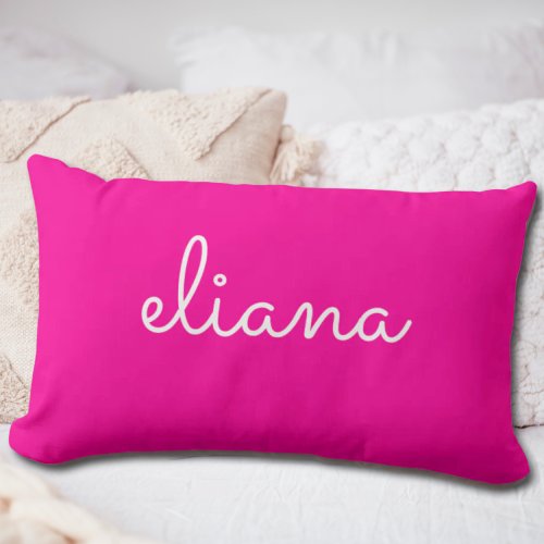 Bright Pink Personalized Baby Name Pillow Gift