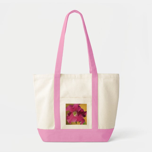 Bright Pink petunia flower Tote Bag (Front)