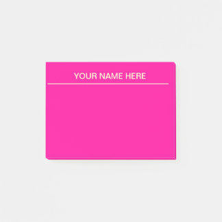 Bright Pink Post It Notes