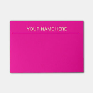 Bright Pink Post It Notes