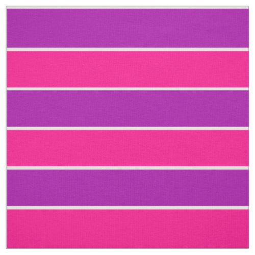 Bright Pink Purple Wide Stripes Striped Pattern Fabric