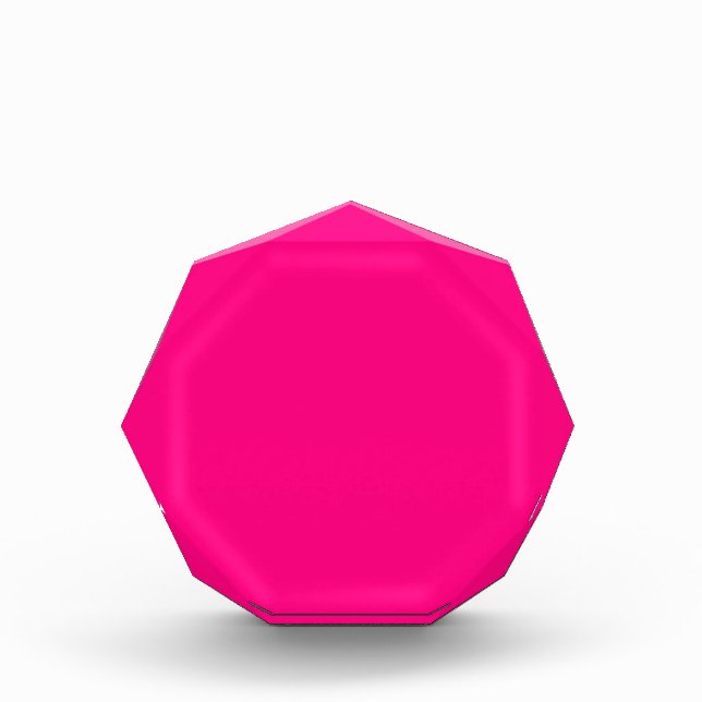Bright Pink Rose hex code FF007F Award (Front)