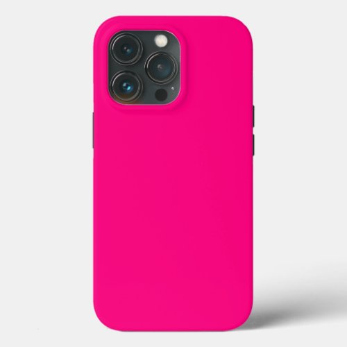 Bright Pink Rose hex code FF007F  iPhone 13 Pro Case