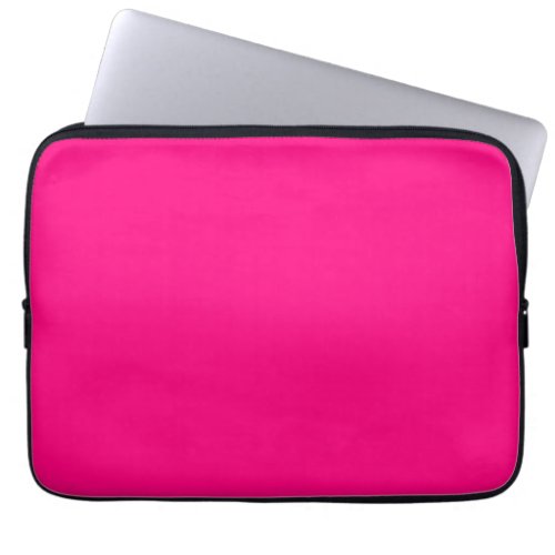 Bright Pink Rose hex code FF007F  Laptop Sleeve