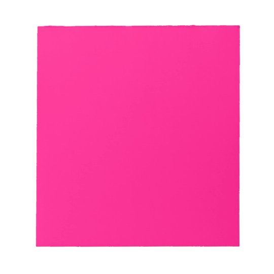 Bright Pink Rose hex code FF007F Notepad | Zazzle.com