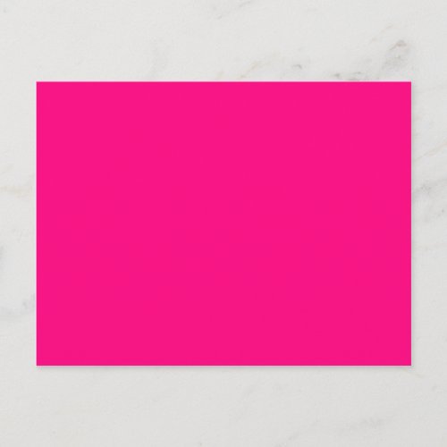 Bright Pink Rose hex code FF007F Postcard