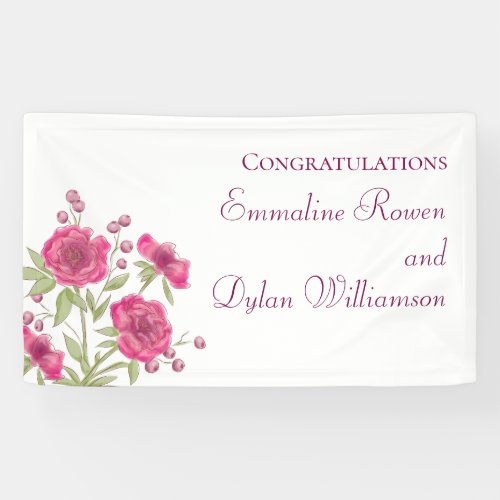 Bright Pink Rose Wedding