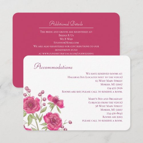 Bright Pink Rose Wedding