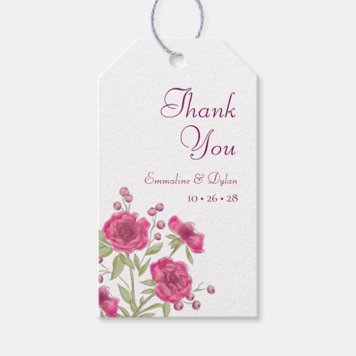 Bright Pink Rose Wedding