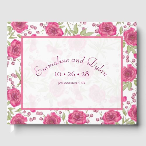 Bright Pink Rose Wedding