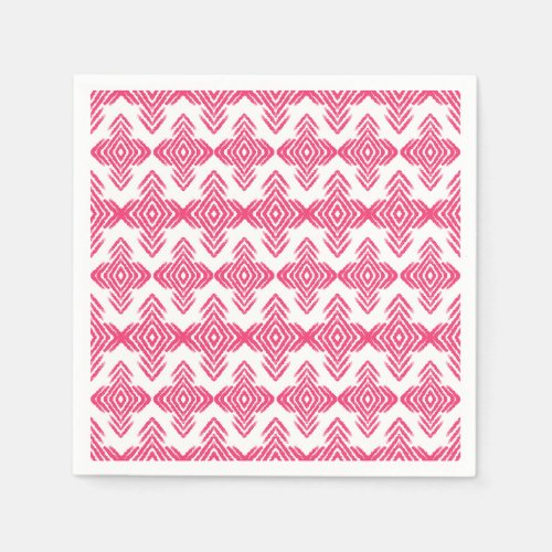 Bright pink simple pattern design for party napkin