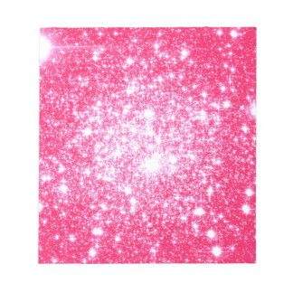 Bright Pink Stars Notepad