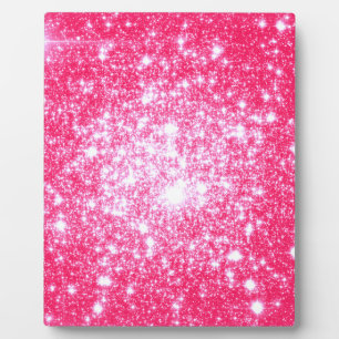Bright Pink Stars Plaque