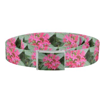 Bright Pink Tropical Flowers Belt by Fallen_Angel_483 at Zazzle