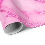 Bright Pink  Vivid Rose White Marble Metallic Wrapping Paper<br><div class="desc">Glam and Chic Contemporary Abstract Wrapping Paper
Can be e beautiful decor for many events like wedding,  anniversary,  birthday,  graduations,  new home,  corporate,  birdal shower,   etc</div>
