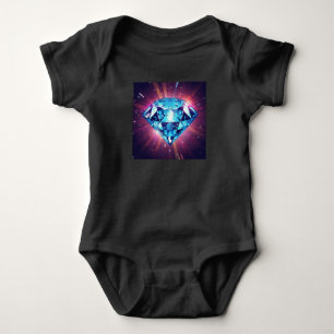Bright Pixelated Diamond  Baby Bodysuit