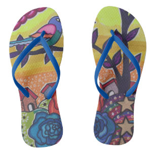 Bright place flip flops