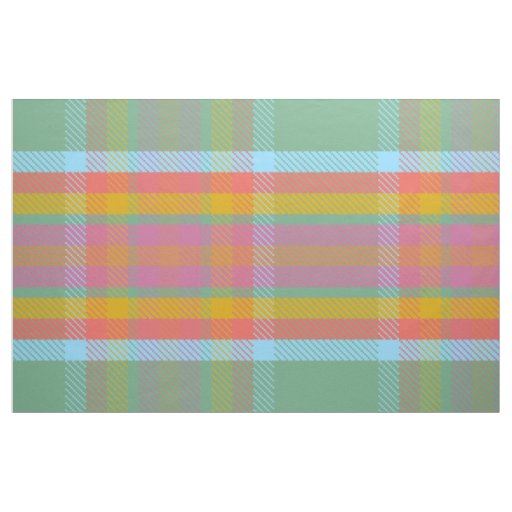 Bright Plaid AG Fabric