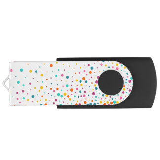 Bright Polka Dot Flash Drive
