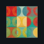 Bright Pop Art with Circles and Squares<br><div class="desc">Fluorescent is not just for lights anymore as proven by this wonderfully bright pop art piece. This print is a mash of square grids with colored circles inside. If you love abstract art you'll love this print!</div>