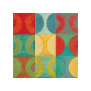 Bright Pop Art with Circles and Squares