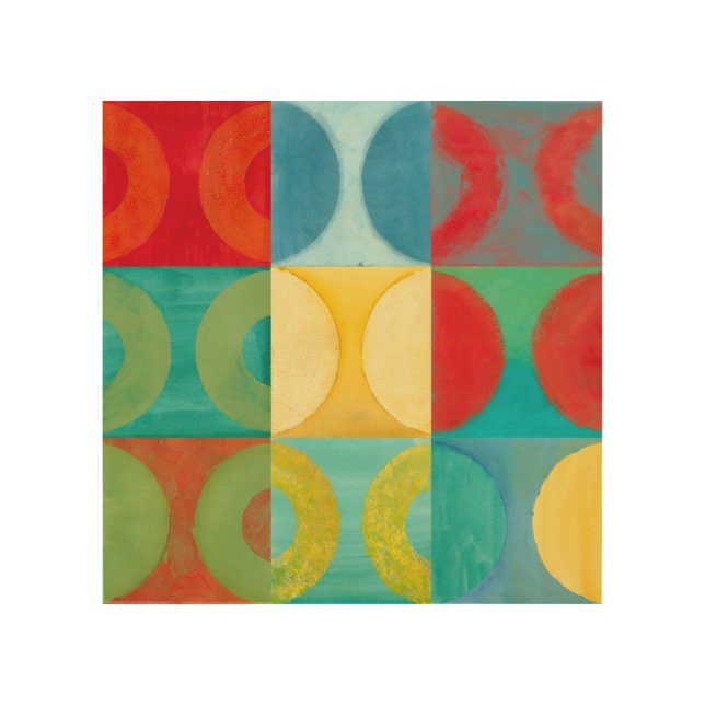 Bright Pop Art with Circles and Squares (Front)