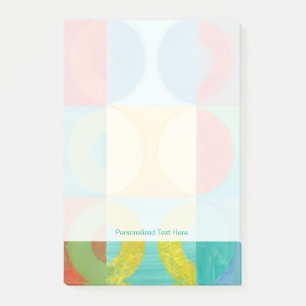 Bright Pop Art with Circles and Squares Post-it Notes