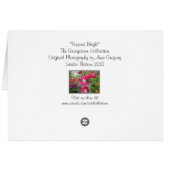 Bright Poppies Cards (Back Horizontal)