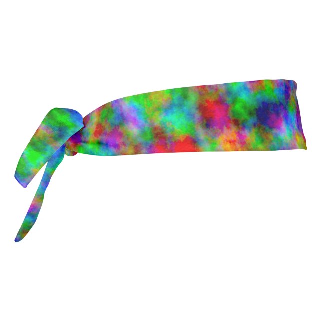 Bright Primary Colors Tie Dye Headband (Rotate 270)