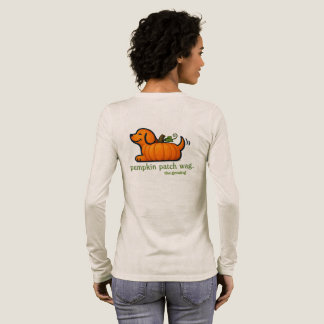 Bright Pumpkin Dog Fall Tri-Blend Shirt