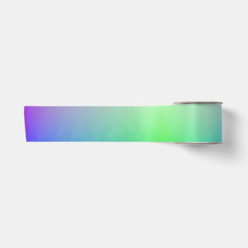Bright Purple and Green Gradient All-Occasion Satin Ribbon
